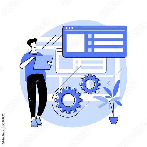 Wallpaper Mural Website maintenance abstract concept vector illustration. Torontodigital.ca