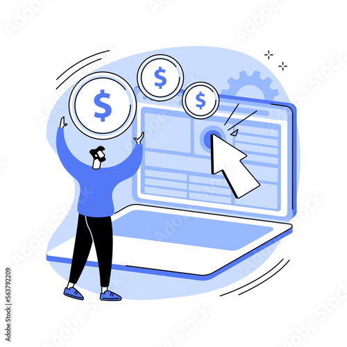 PPC campaign abstract concept vector illustration.