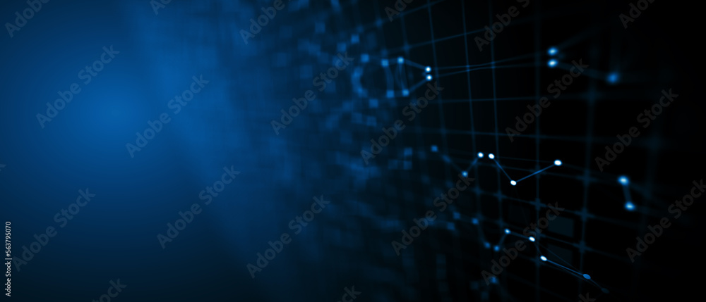 Abstract futuristic - technology with polygonal shapes on dark blue background. Design digital technology concept. 3d illustration. Abstract futuristic - technology with polygonal shapes on dark blue background. Design digital technology concept. 3d illustration.