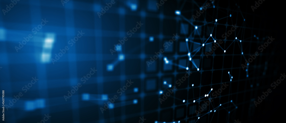 Abstract futuristic - technology with polygonal shapes on dark blue background. Design digital technology concept. 3d illustration. Abstract futuristic - technology with polygonal shapes on dark blue background. Design digital technology concept. 3d illustration.