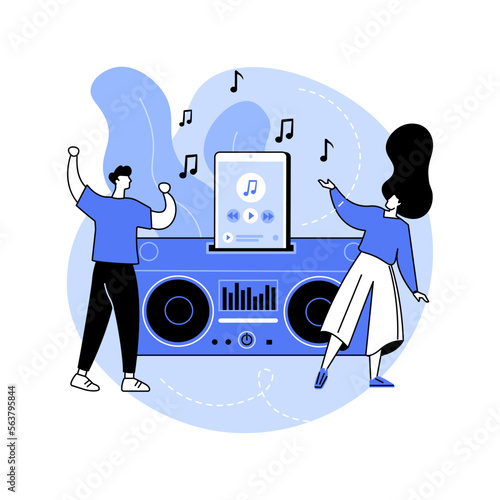 Docking station abstract concept vector illustration.