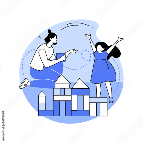 Social-emotional development abstract concept vector illustration.