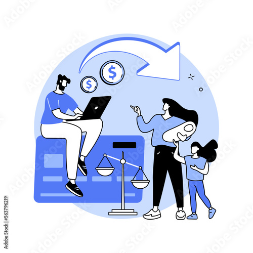 Maintenance obligation abstract concept vector illustration.