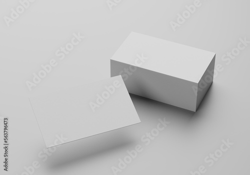 Group of minimal business card mockup template with copy space for your logo or graphic design