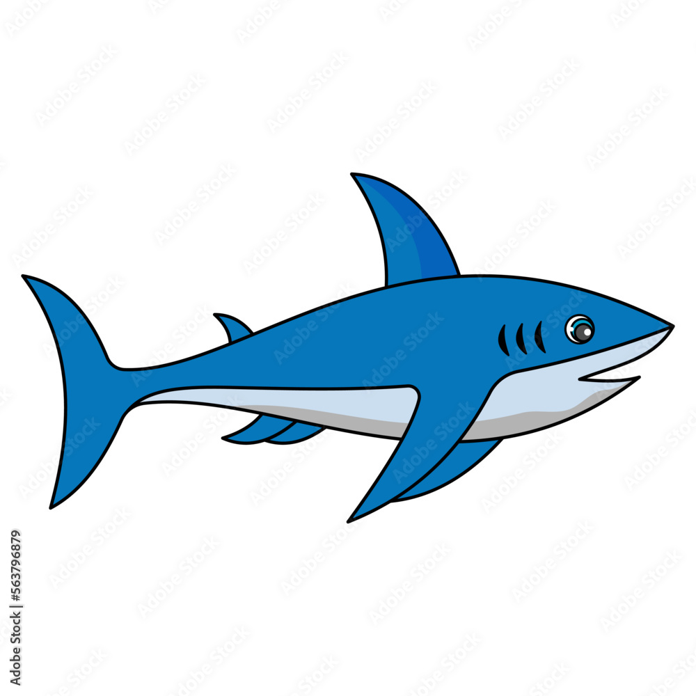 Obraz premium Shark Cartoon