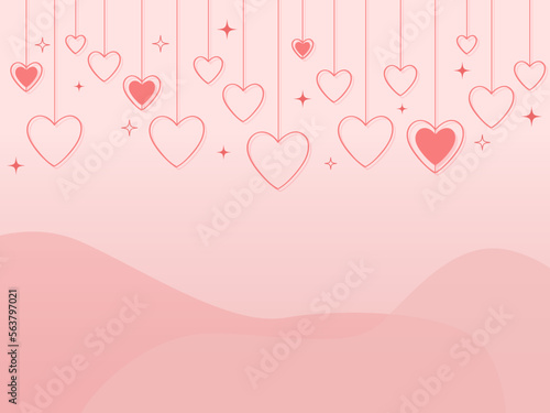 pink background with hearts