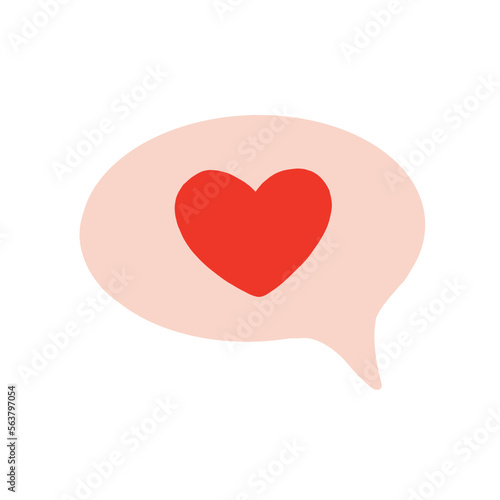 Speech Bubble With Heart