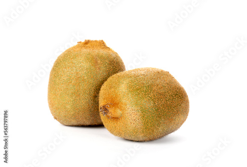 fresh long kiwi isolated on white background