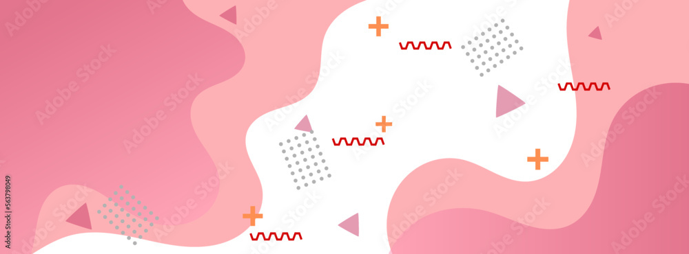 modern abstract background with pink pastel color fluid shapes  on white background ,minimal poster. ideal for banner, web, header, cover, billboard, brochure, social media, landing page