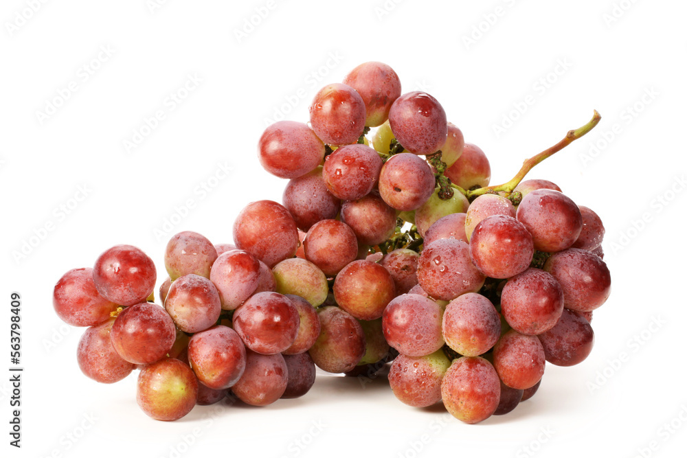 red grape on white background red grape on white background