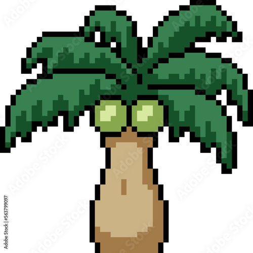 pixel art sexy coconut tree © Saphatthachat