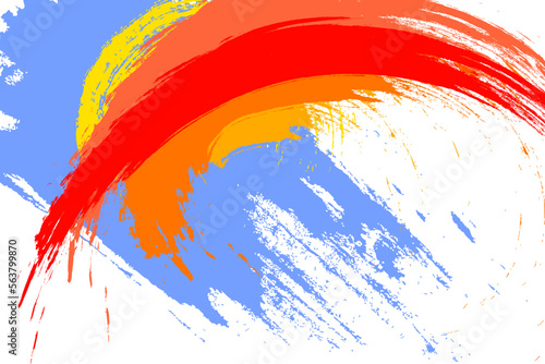 abstract colorful wave pattern, on white background	