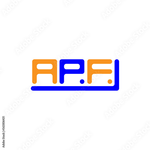 APF letter logo creative design with vector graphic, APF simple and modern logo. photo