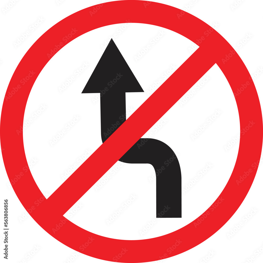 no change lanes sign on white background. traffic sign on the roadside symbol. flat style. no change lanes sign on white background. traffic sign on the roadside symbol. flat style.
