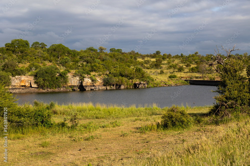 a dam in Kruger national park