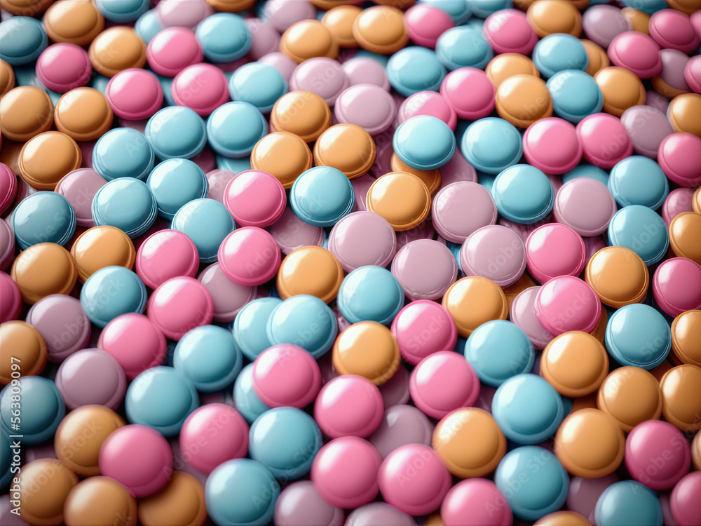 Multicolored tablets. Generative AI Multicolored tablets. Generative AI