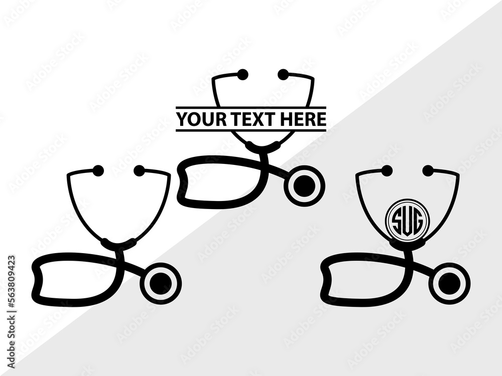 Medical Symbol Monogram, Medical Symbol Silhouette, Medical Symbol SVG