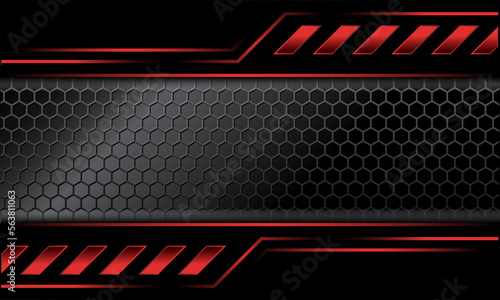 Automotive Background With Black And Red Color Combination