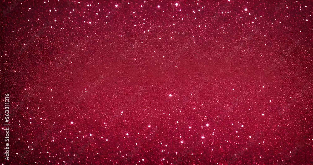 red glitter background, illustration, Generative AI