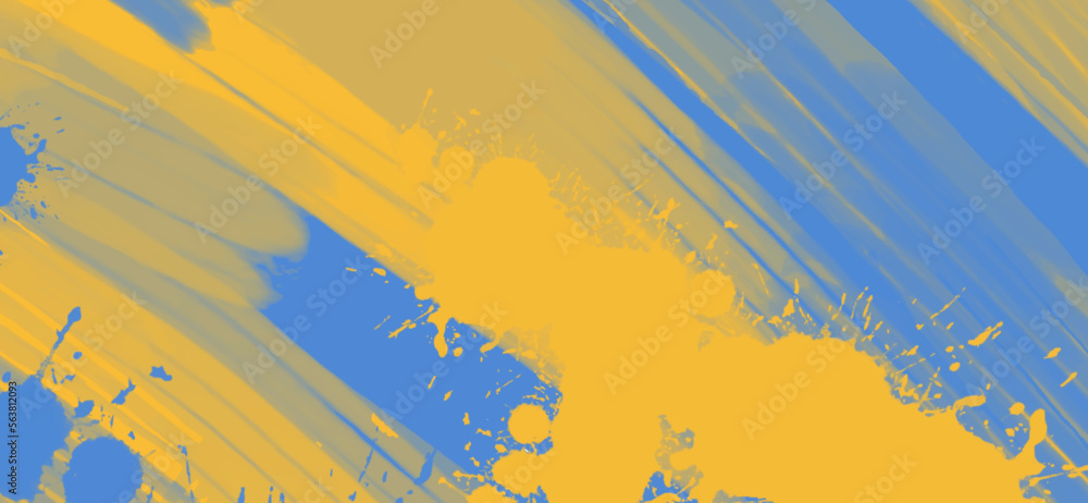 Abstract Blue Yellow paint Background. Vector illustration design Abstract Blue Yellow paint Background. Vector illustration design