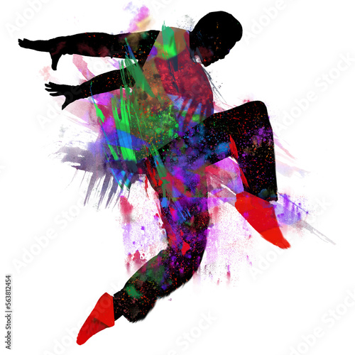 Watercolor Dancer drawing, silhouette of a dancing person, Watercolor dancing man, Tansparent PNG, Hiphop dance