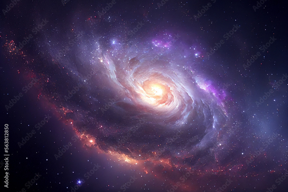 Beautiful galaxy abstract graphic. wallpaper background.