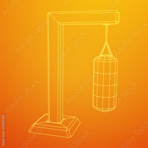 Punching bag for training boxing power punch