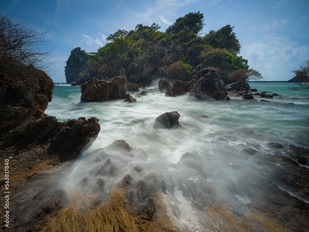 seascape with rocks