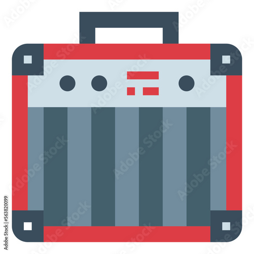 amplifier flat icon style