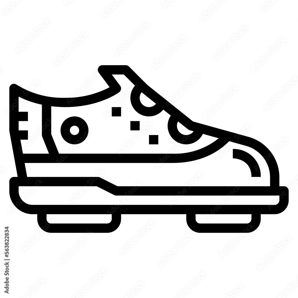 sneaker line icon style sneaker line icon style