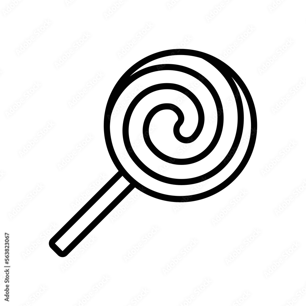 candy icon vector design template in white background candy icon vector design template in white background