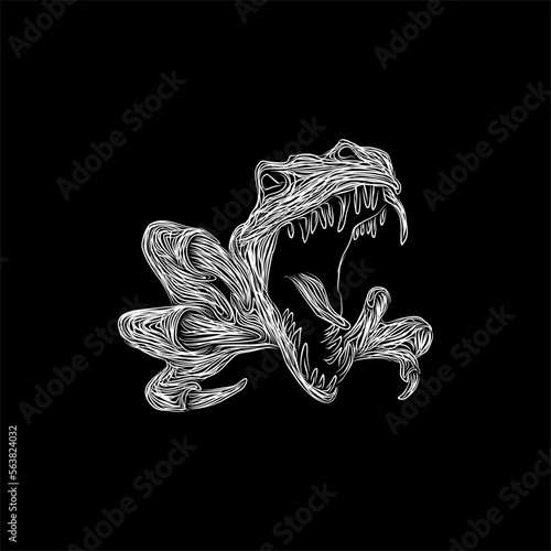 raptor claw scary artwork design