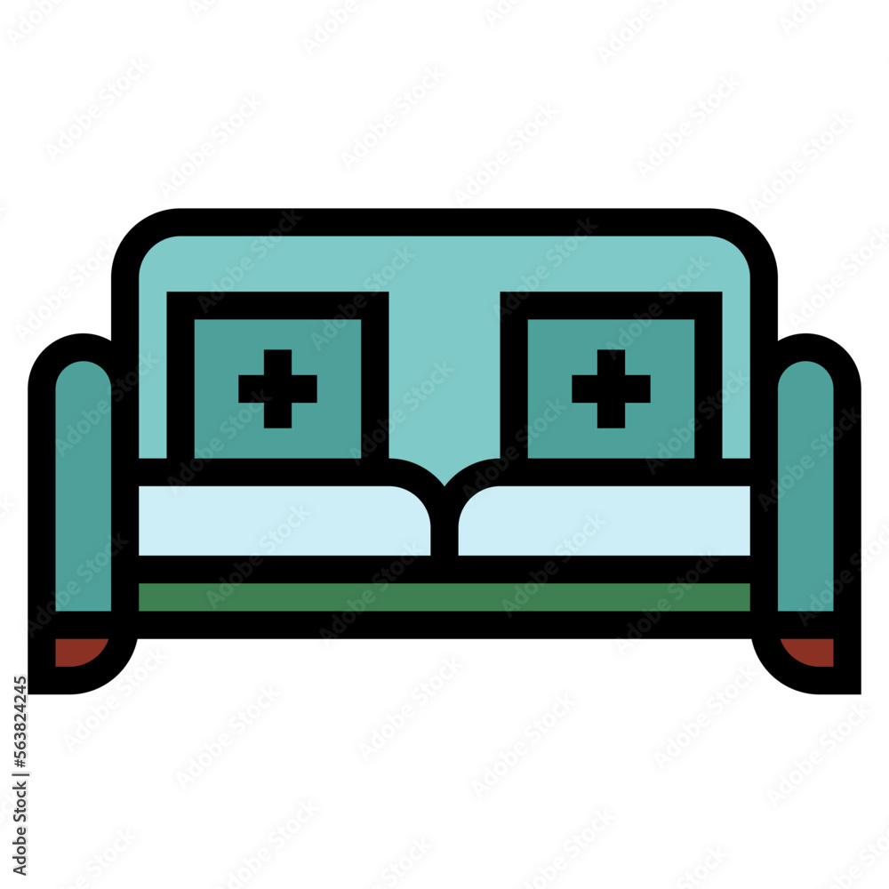 sofa filled outline icon style sofa filled outline icon style
