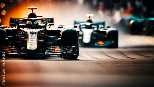 Fotografiet f1 race cars