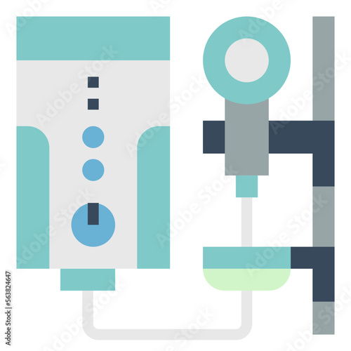 water heater flat icon style