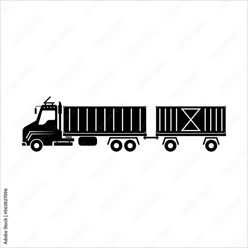 Container Shipping Truck Icon Container Shipping Truck Icon