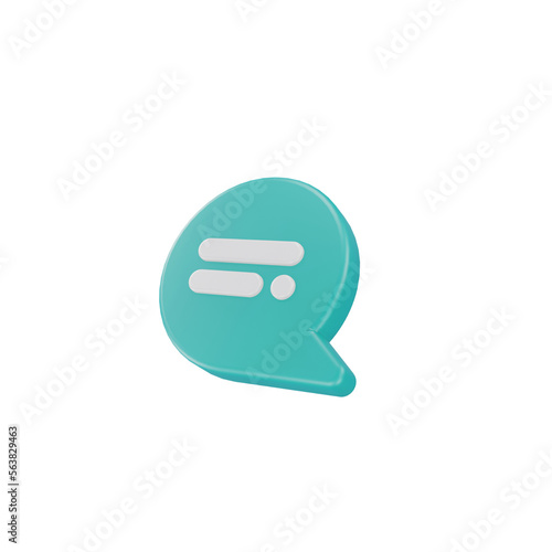 3d render speech bubbles isolated chat balloons