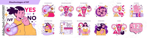 Disadvantages of In vitro fertilization set. Modern technology for infertility