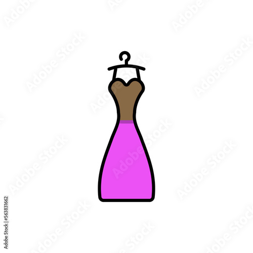 Women's Dress Icon vector design templates