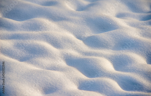 Winter background with snowdrifts