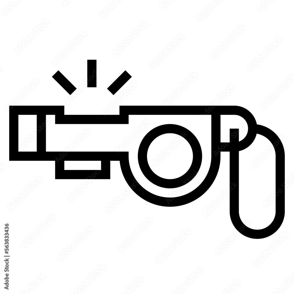 whistle line icon style whistle line icon style