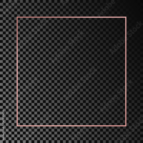 Wallpaper Mural Gold glowing square frame Torontodigital.ca