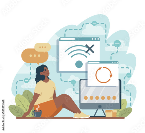 Going offline. Troubles with internet connection and disconnected device