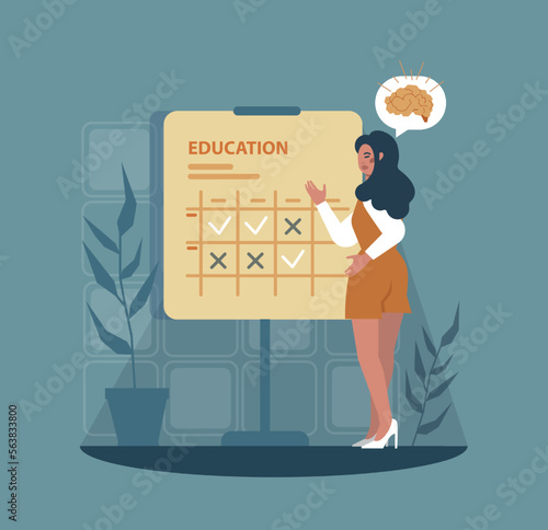Healthy lifestyle concept. Educational and personal growth or development.