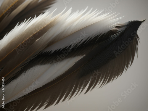 Feather background. Generative AI