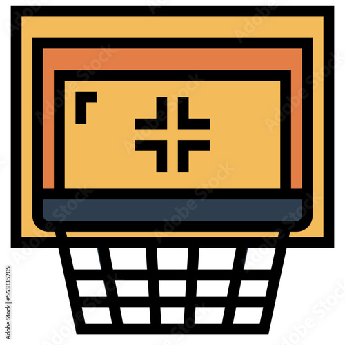 hoop filled outline icon style