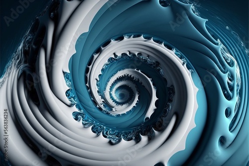 abstract blue background. generative ai