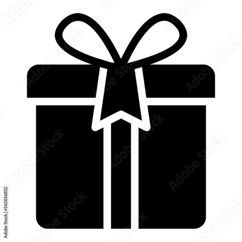 gift glyph icon