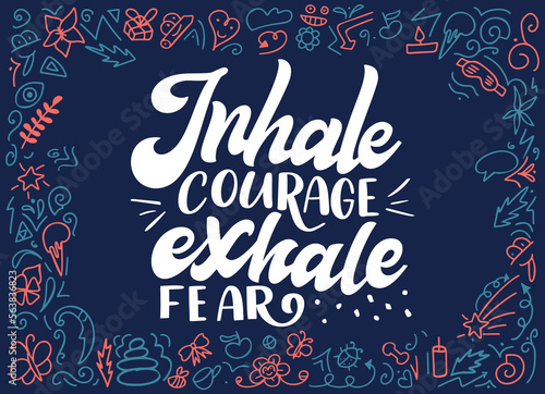 Self care mental heath quote in hand drawn lettering. Unique inspirational text slogan for print, poster, coaching. Vector illustration