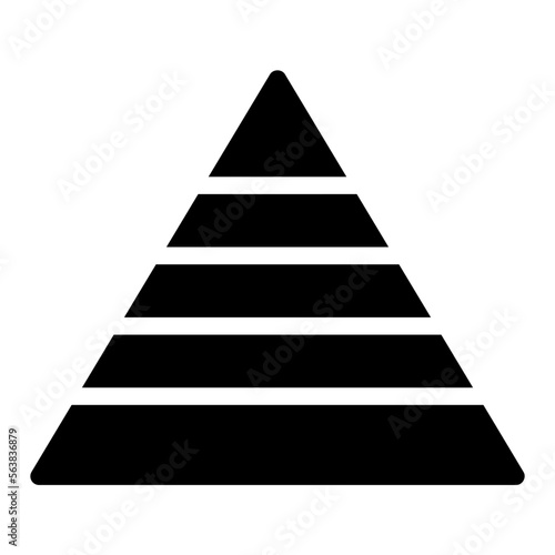 pyramid glyph icon